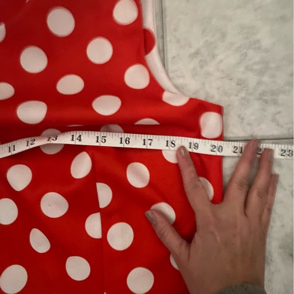 Vintage orange polka dot dress - Picture 3 of 7